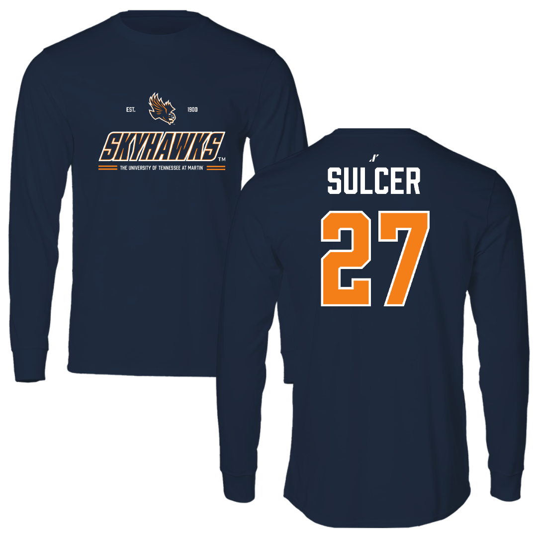 University of Tennessee at Martin Volleyball Navy General Long Sleeve - #27 Dylan Sulcer