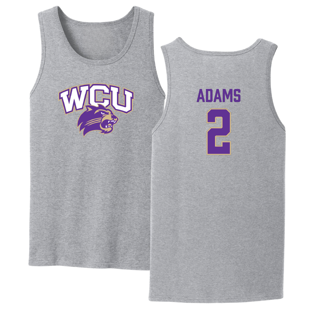 Western Carolina University Football Sport Gray Tank Top - #2 Branson Adams