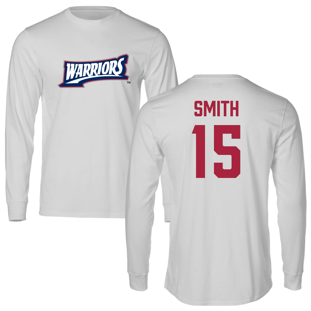 Sterling College Basketball Light Gray Warriors Long Sleeve - #15 Julian Smith