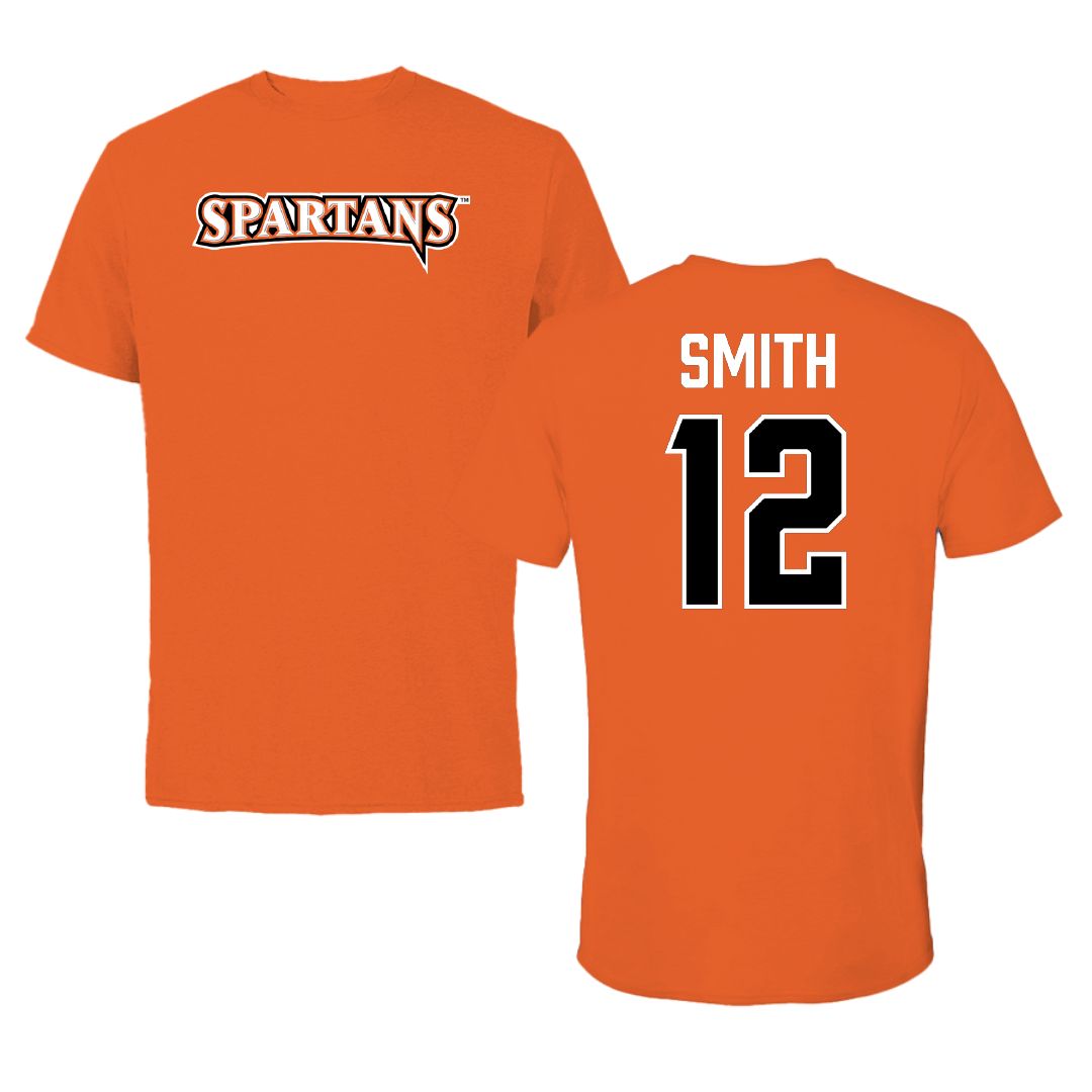 Northampton Community College Volleyball (M) Orange Tee - #12 Luke Smith
