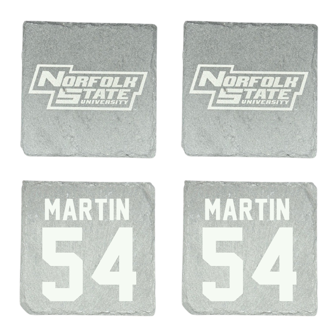 Norfolk State University Football Stone Coaster (4 Pack)  - #54 Javontay Martin