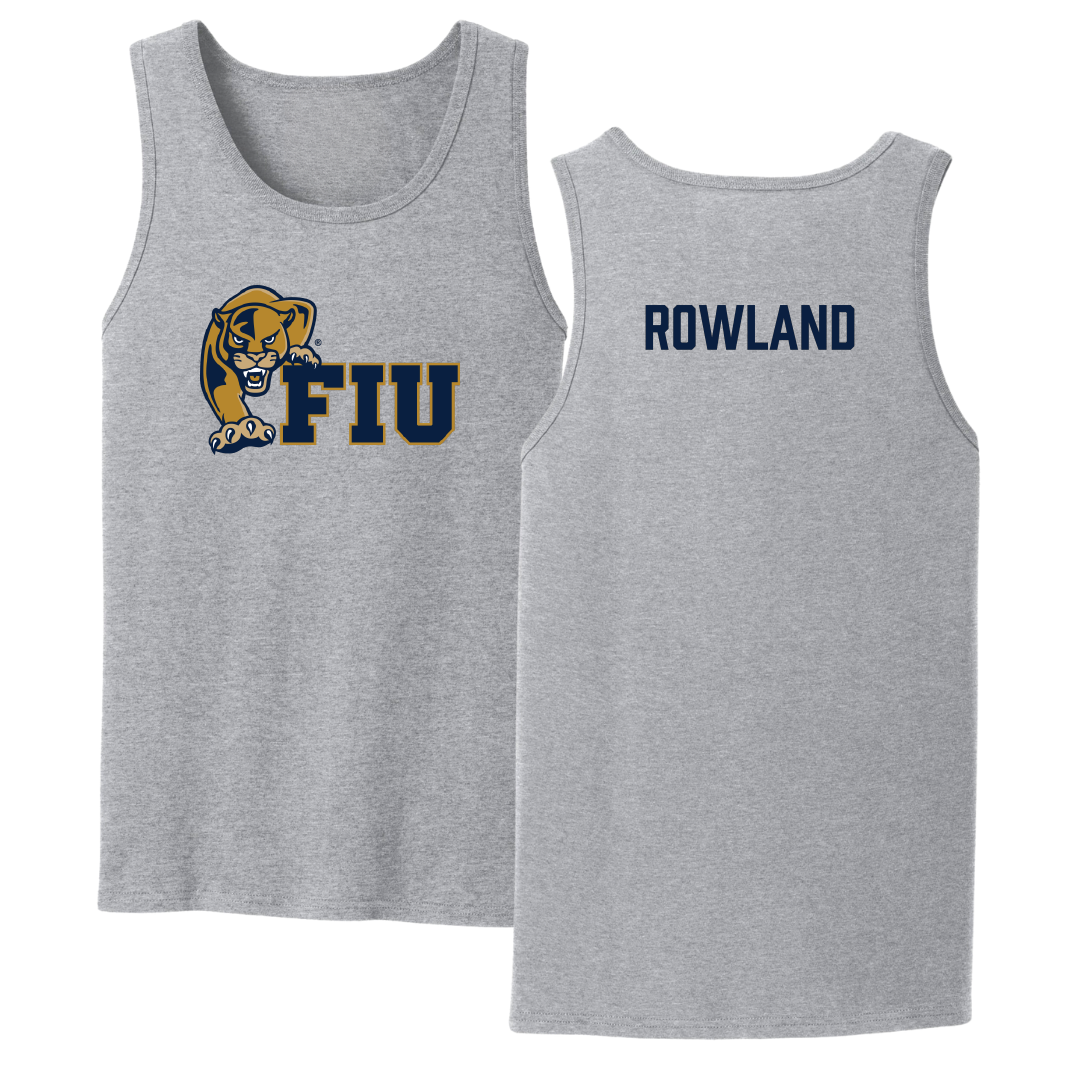 Florida International University TF and XC Sport Gray Tank Top - De’quan Rowland
