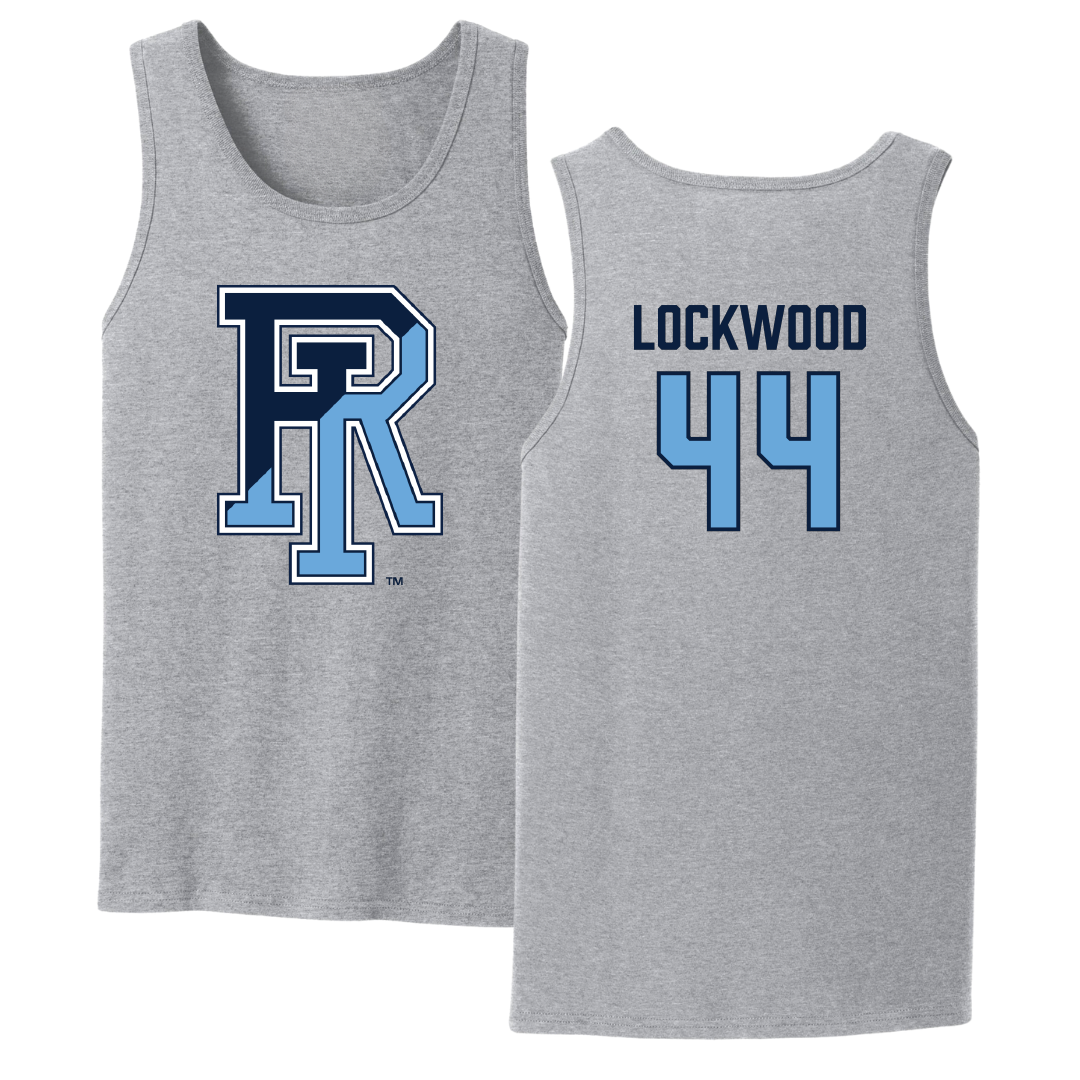 University of Rhode Island Lacrosse Sport Gray Tank Top - #44 Zoe Lockwood