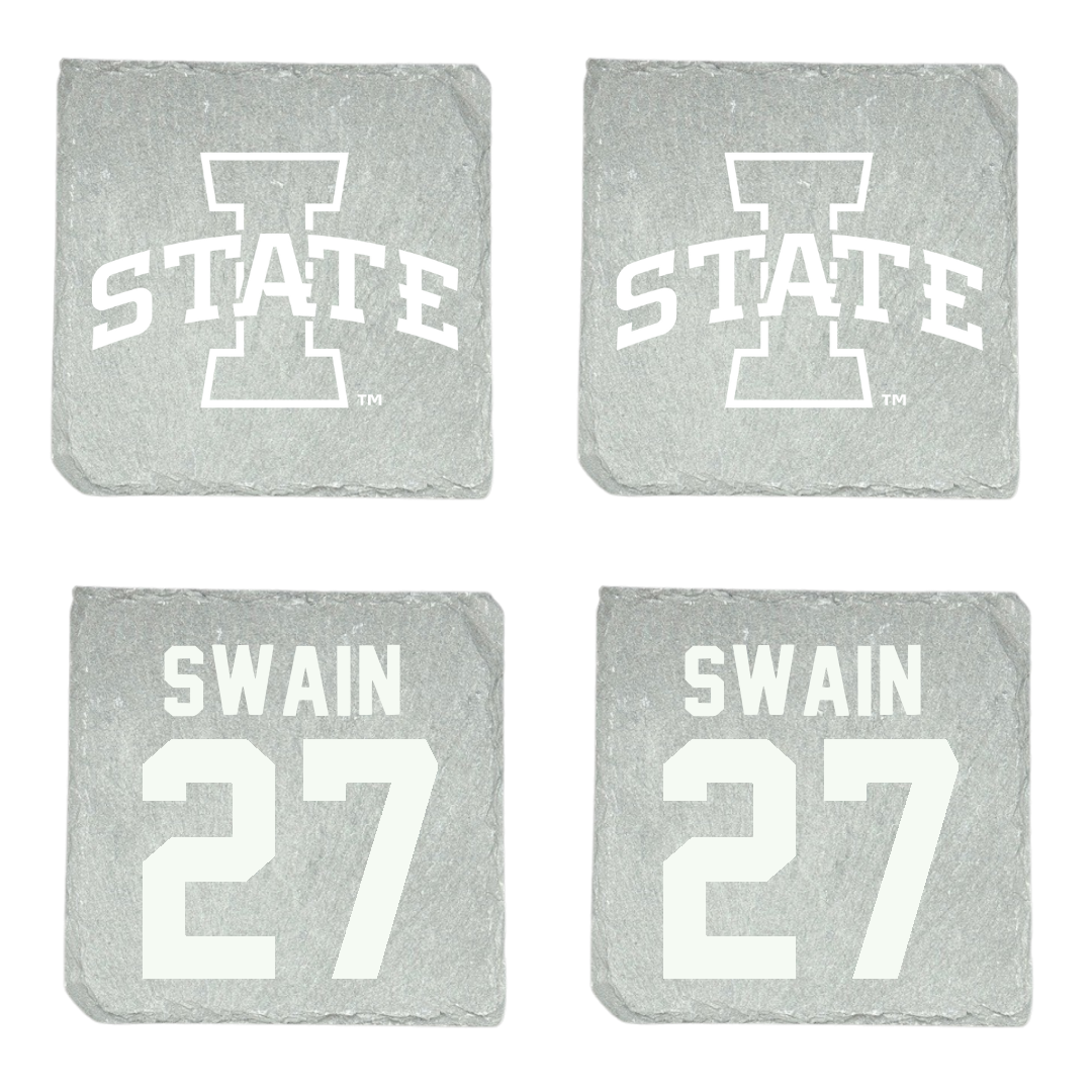 Iowa State University Softball Stone Coaster (4 Pack)  - #27 Saya Swain