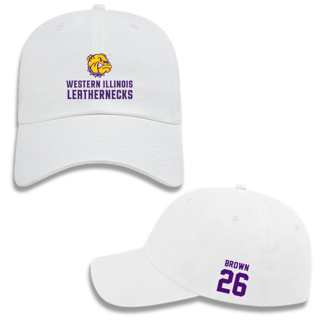Western Illinois University Softball White Hat - #26 Payton Brown
