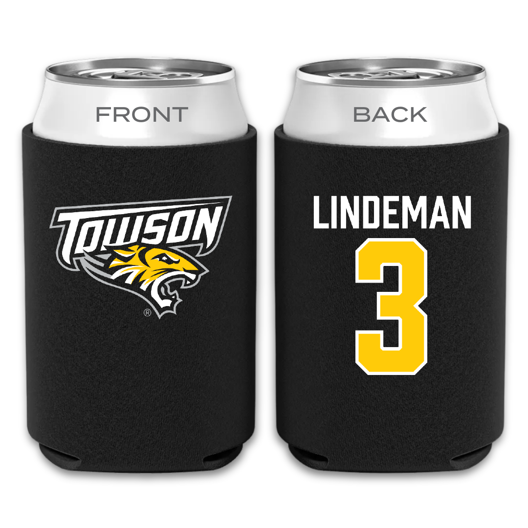 Towson University Soccer Black Can Cooler - #3 Sydney Lindeman