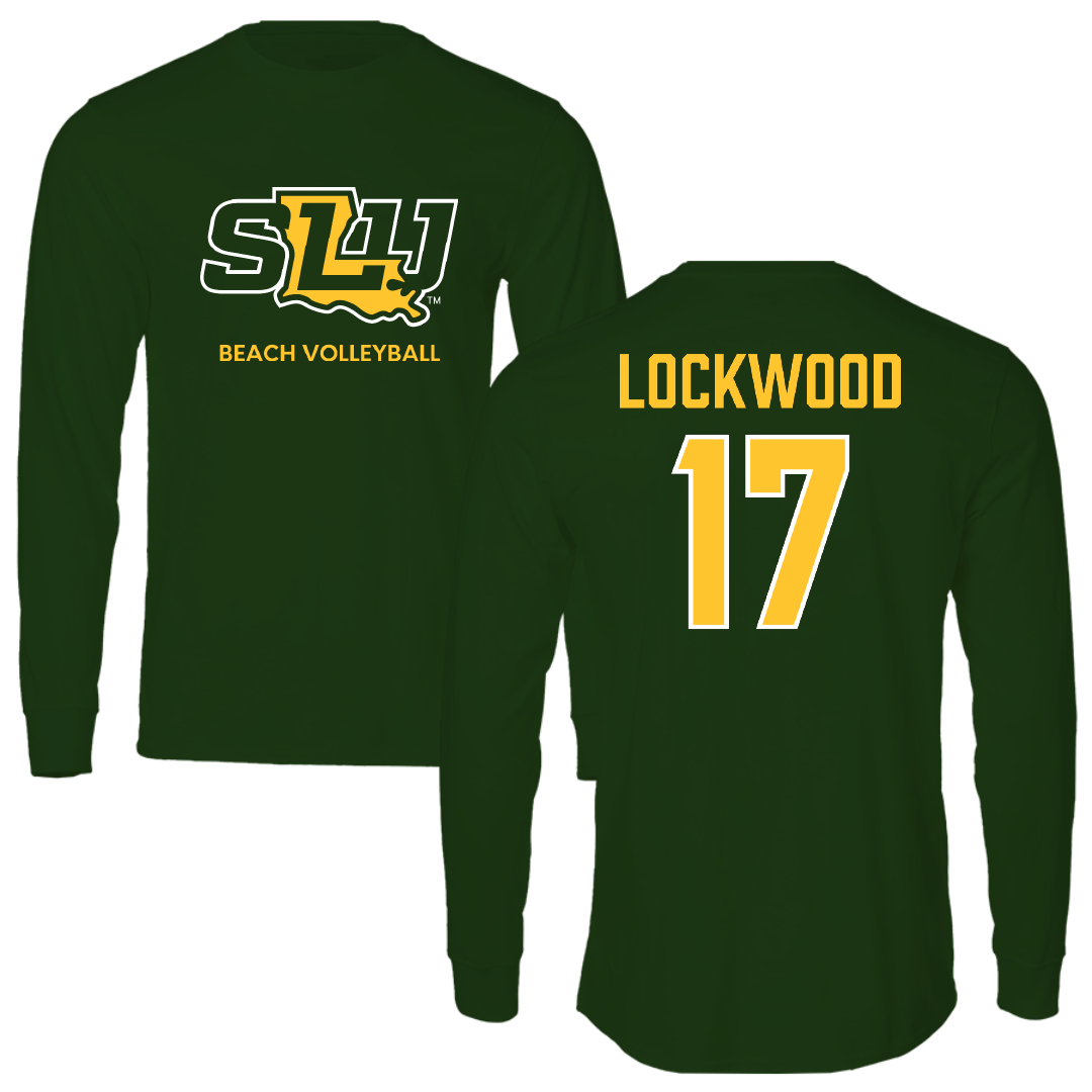 Southeastern Louisiana University Beach Volleyball Forest Green Performance Long Sleeve - #17 Ysabella Lockwood