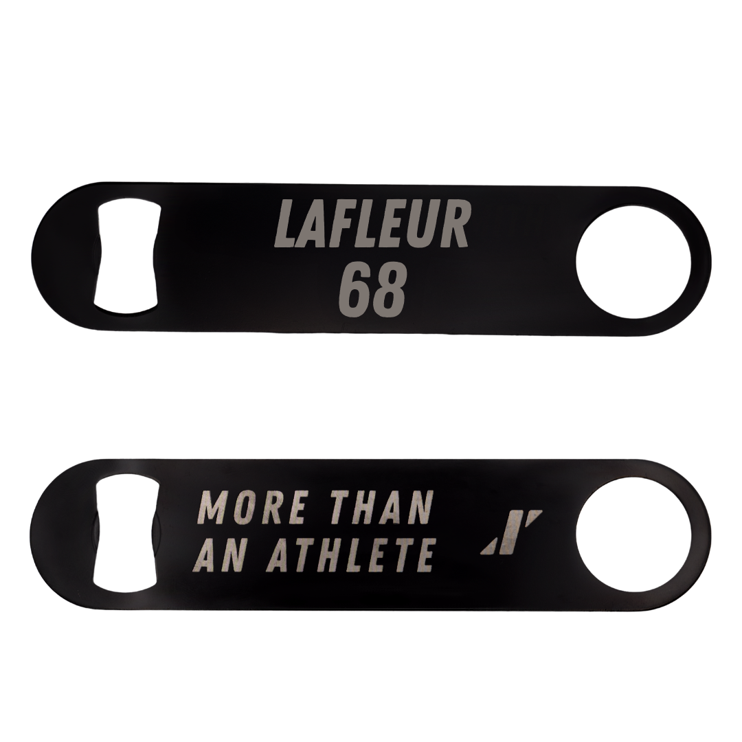 Northwestern State University Football Black Bottle Opener - #68 Cole LaFleur
