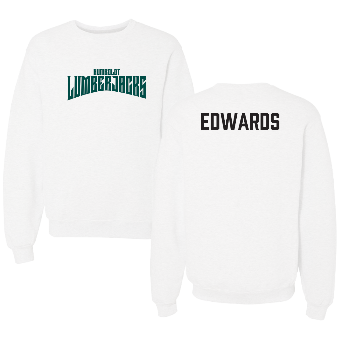 Cal Poly Humboldt Wrestling White Classic Crewneck - Andrew Edwards
