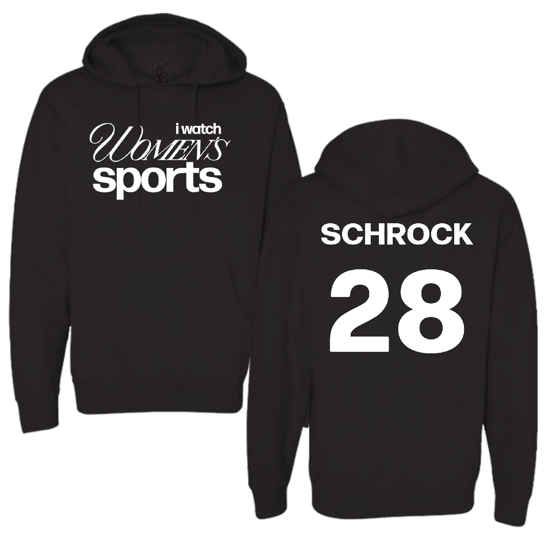 Dallas Baptist University Soccer Black WHM Hoodie - #28 Sophia Schrock