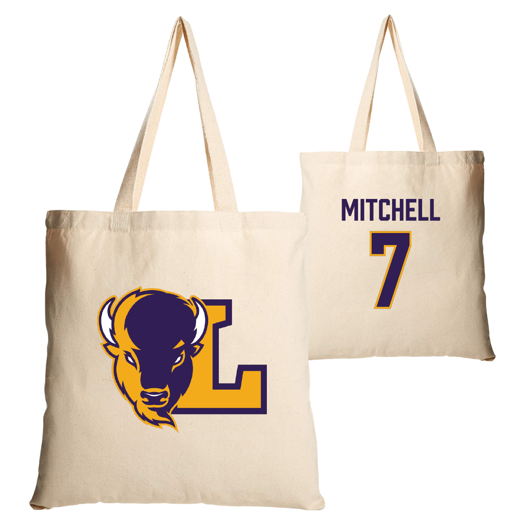 Lipscomb University Baseball Tan Canvas Tote Bag - #7 Joey Mitchell