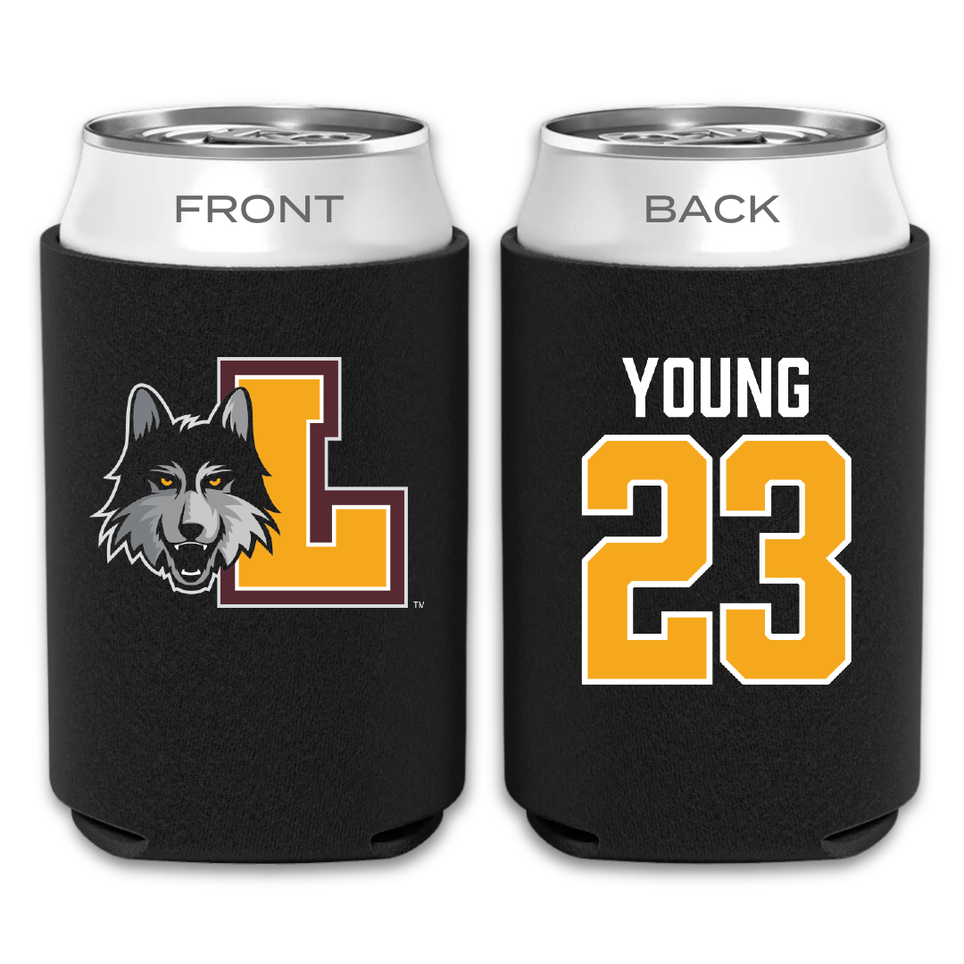 Loyola University-Chicago Soccer Black Can Cooler - #23 Ethan Young