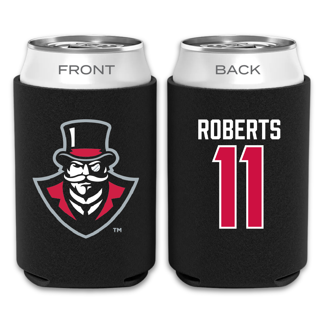 Austin Peay State University Softball Black Can Cooler - #11 Macee Roberts