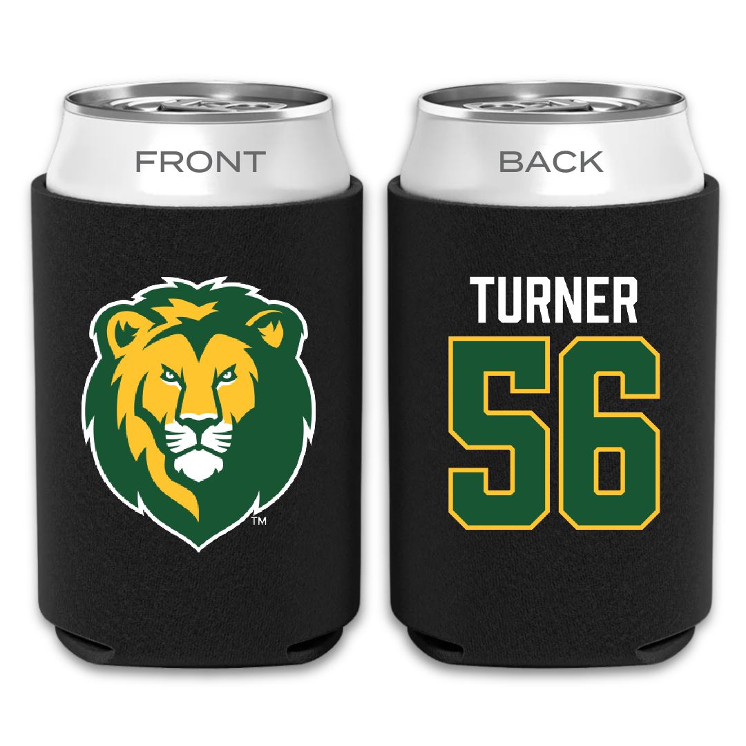 Southeastern Louisiana University Football Black Can Cooler - #56 Javin Turner
