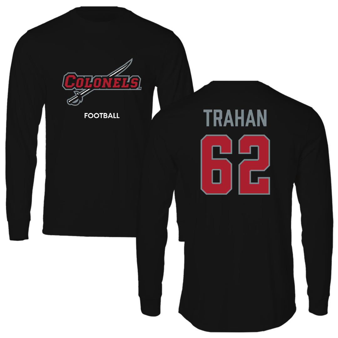 Nicholls State University Football Black Colonels Long Sleeve - #62 Seth Trahan