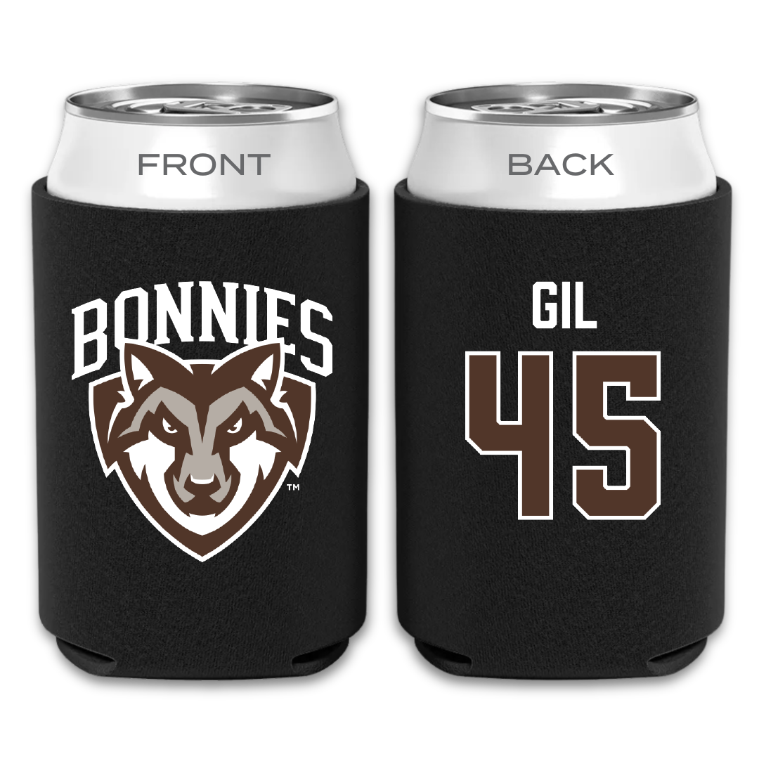 St. Bonaventure University Baseball Black Can Cooler - #45 Samuel Gil