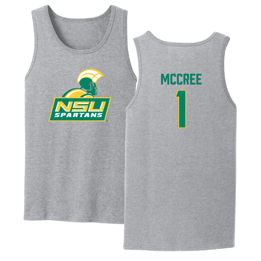 Norfolk State University Volleyball Sport Gray Tank Top - #1 Sydney McCree