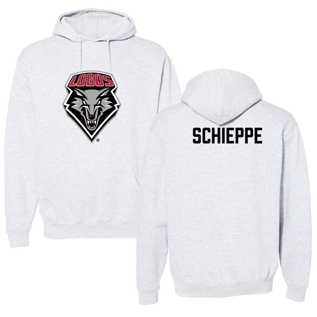 University of New Mexico TF and XC Light Gray Hoodie - Peyton Schieppe