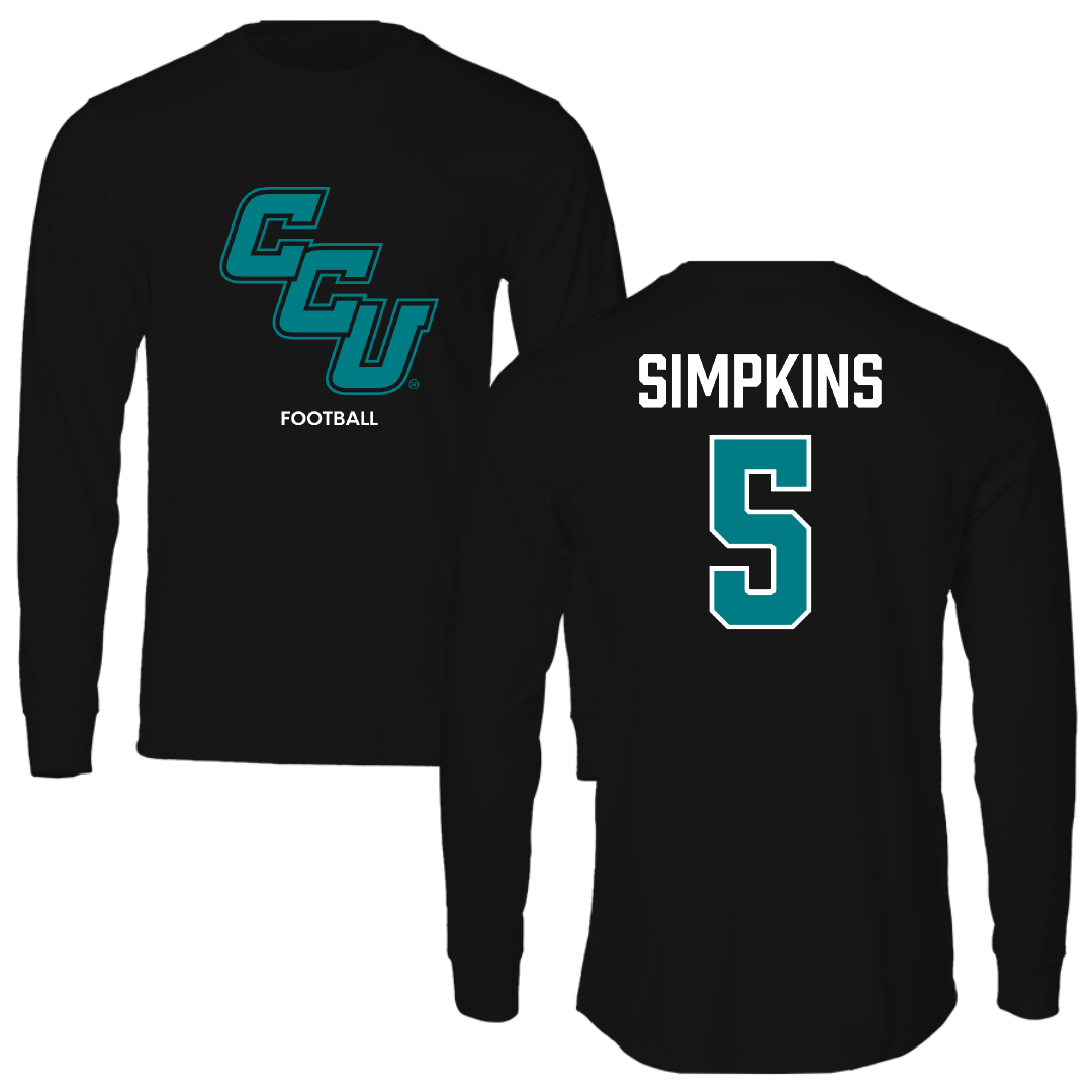 Coastal Carolina University Football Black Long Sleeve - #5 Ja'Vin Simpkins