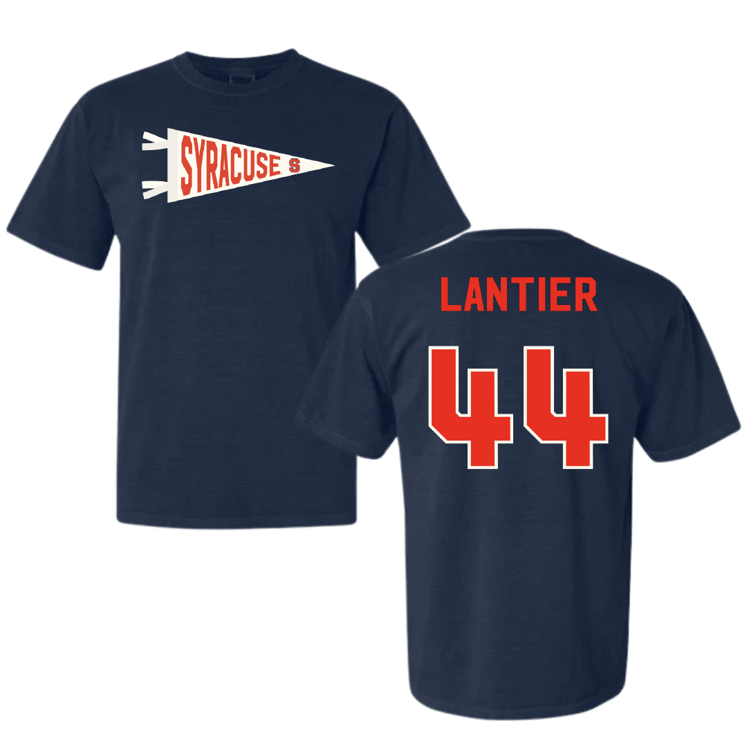 Syracuse University Softball Navy Pennant Comfort Colors Tee - #44 Gabby Lantier