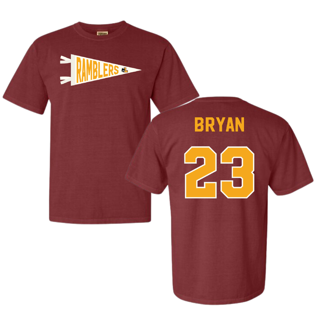 Loyola University-Chicago Soccer Maroon Pennant Comfort Colors Tee - #23 Ava Bryan