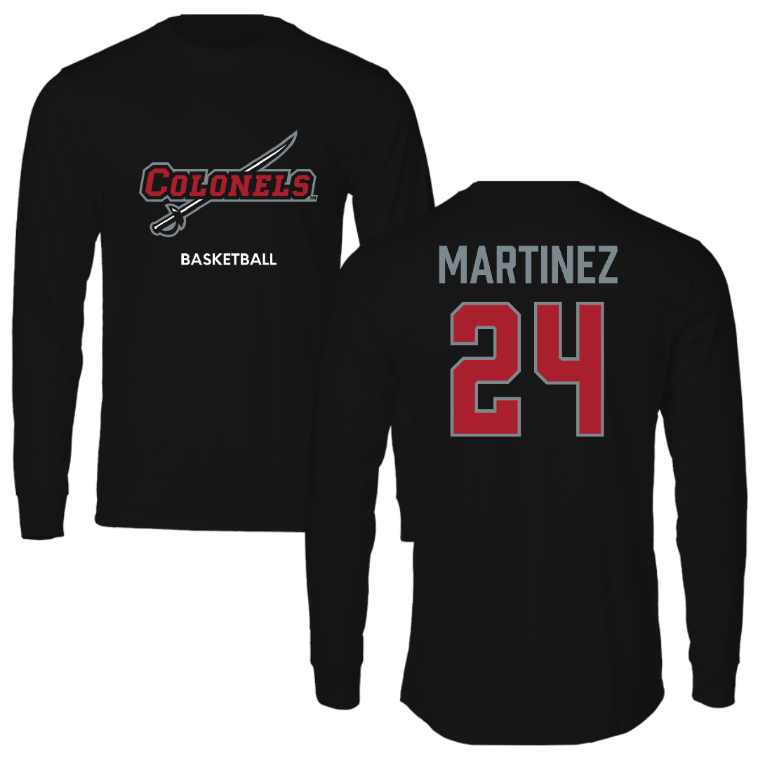 Nicholls State University Basketball (W) Black Colonels Long Sleeve - #24 Marypaz Martinez