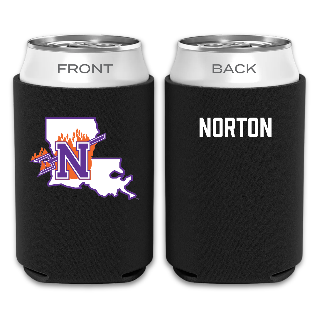 Northwestern State University TF and XC Black Can Cooler - Robert Norton