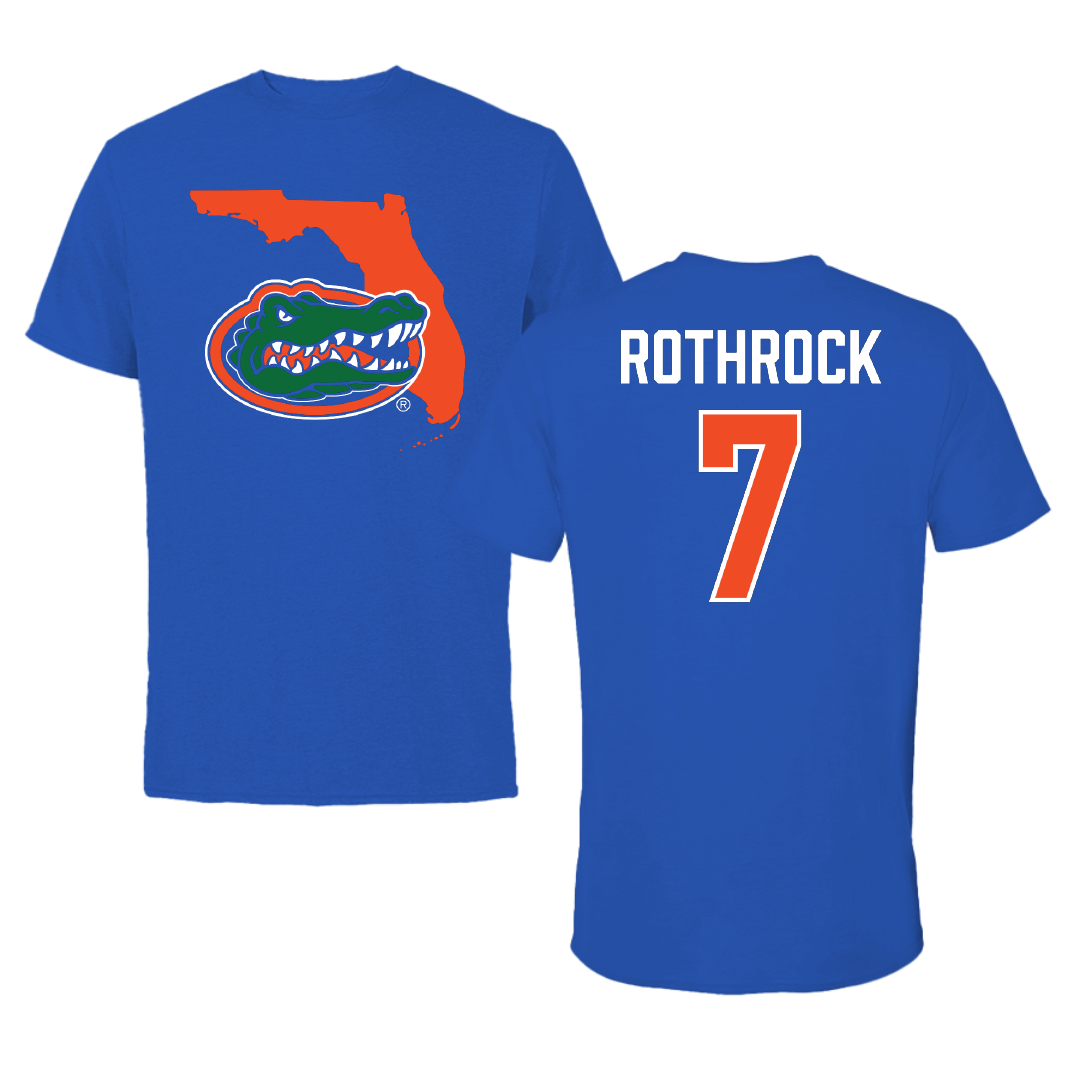 University of Florida Softball Blue State Tee - #7 Keagan Rothrock