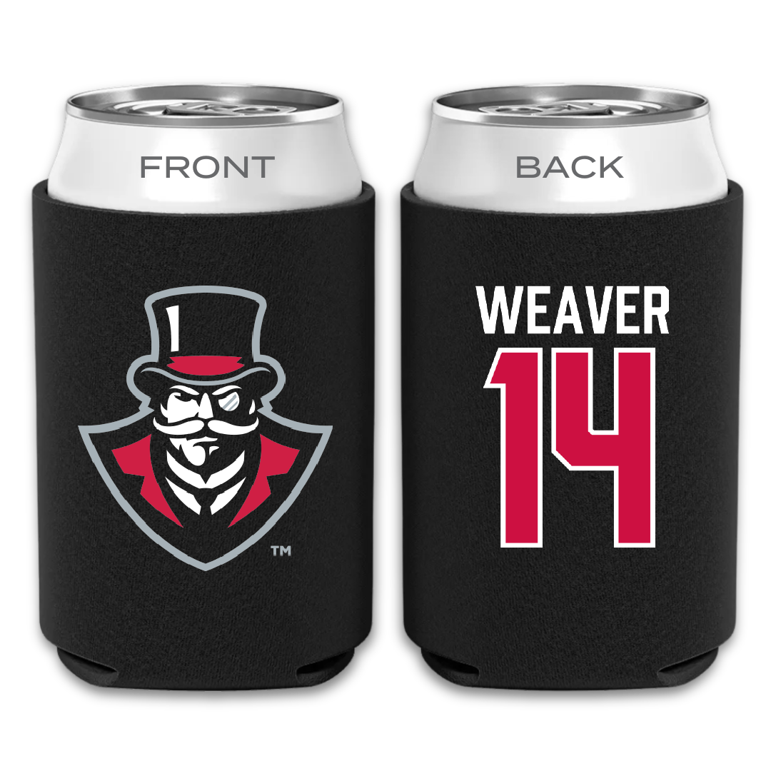 Austin Peay State University Baseball Black Can Cooler - #14 Jacob Weaver