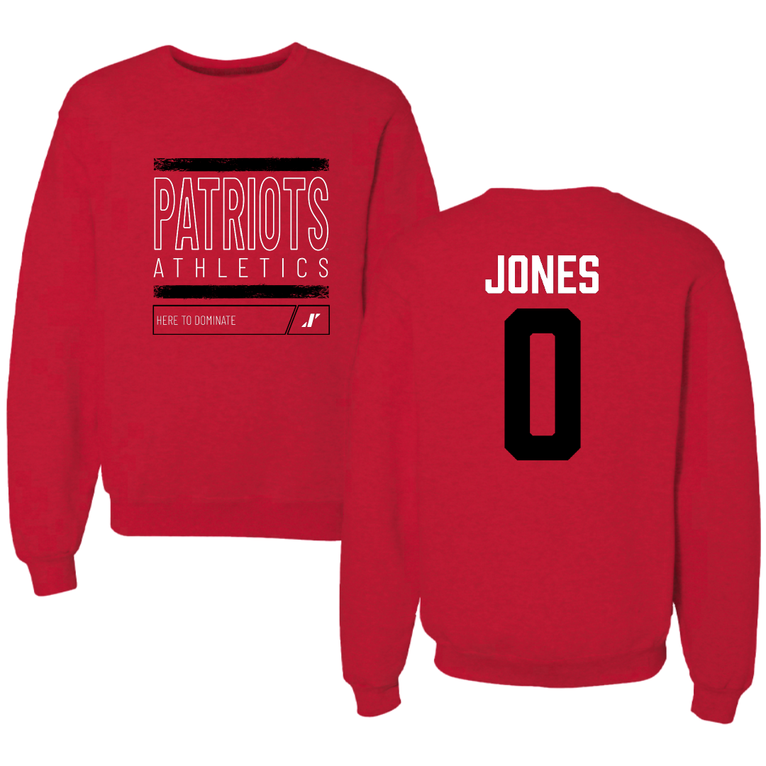 Dallas Baptist University Soccer Red Dominate Crewneck - #0 Samantha Jones