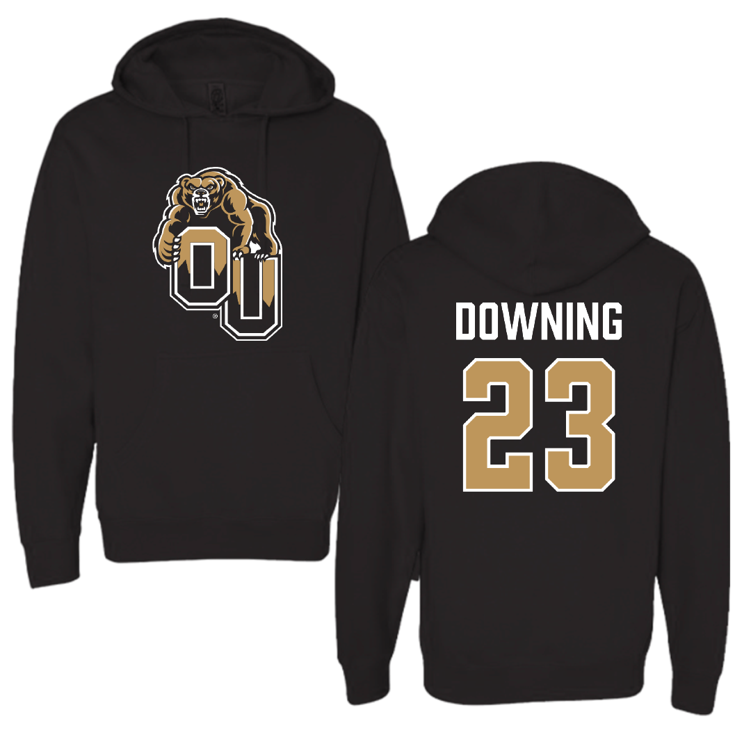 Oakland University Soccer Black Hoodie - #23 Marina Downing