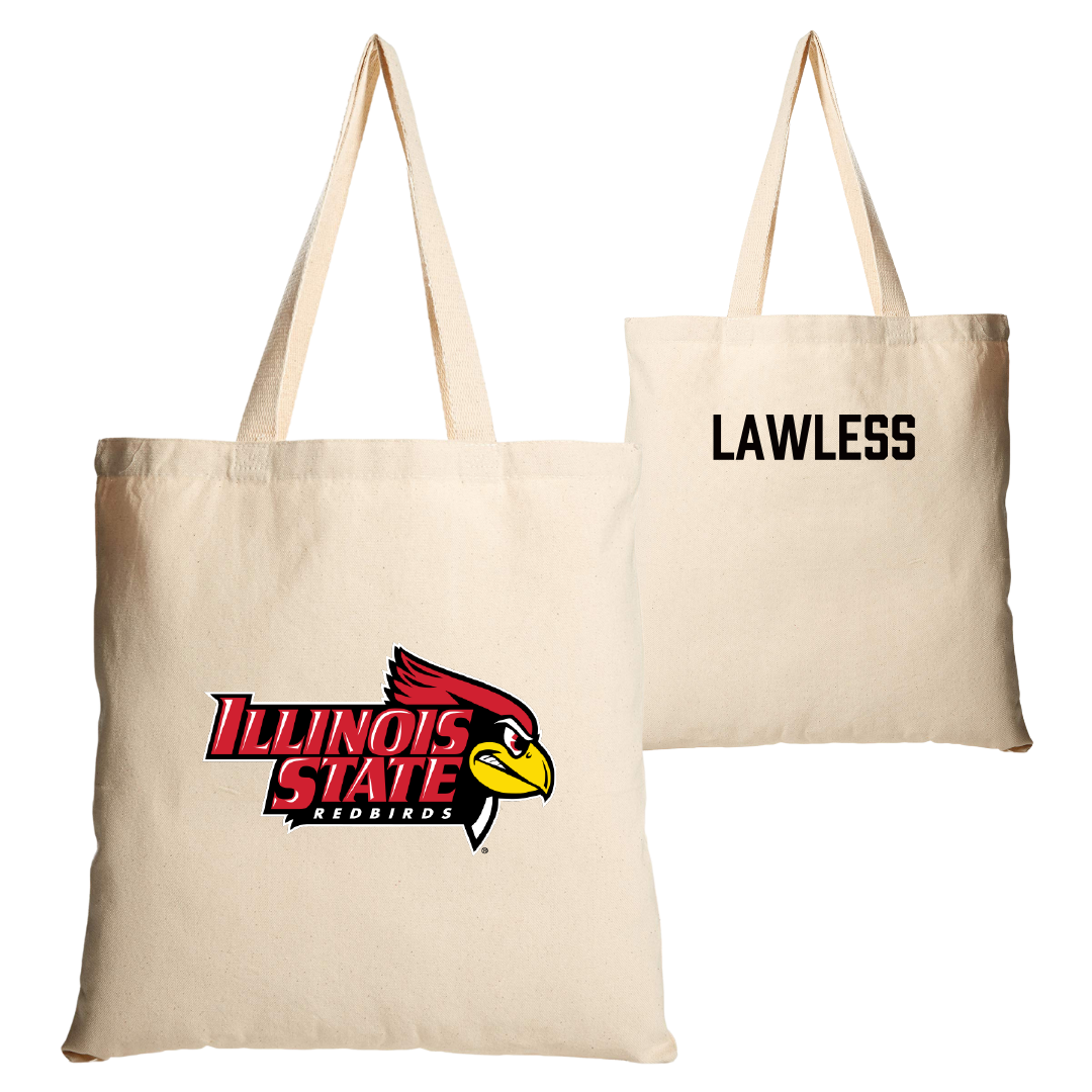 Illinois State University Track and Field Tan Canvas Tote Bag - Ava Lawless