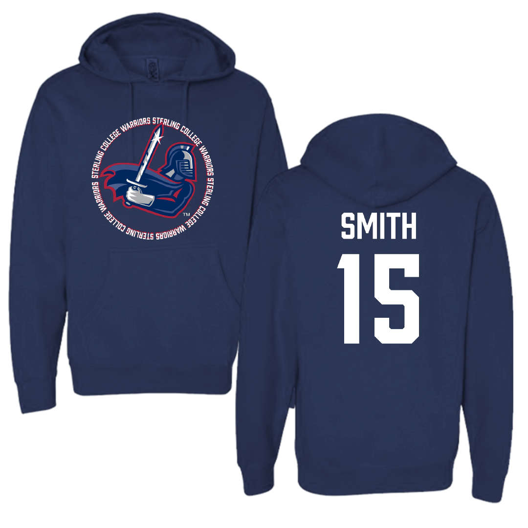 Sterling College Basketball Navy General Hoodie - #15 Julian Smith