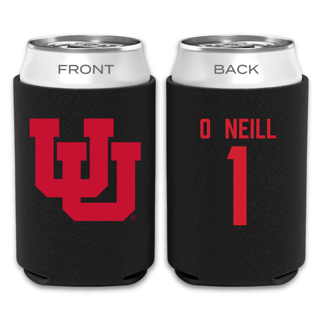 University of Utah Lacrosse Black Can Cooler - #1 Conor O'Neill