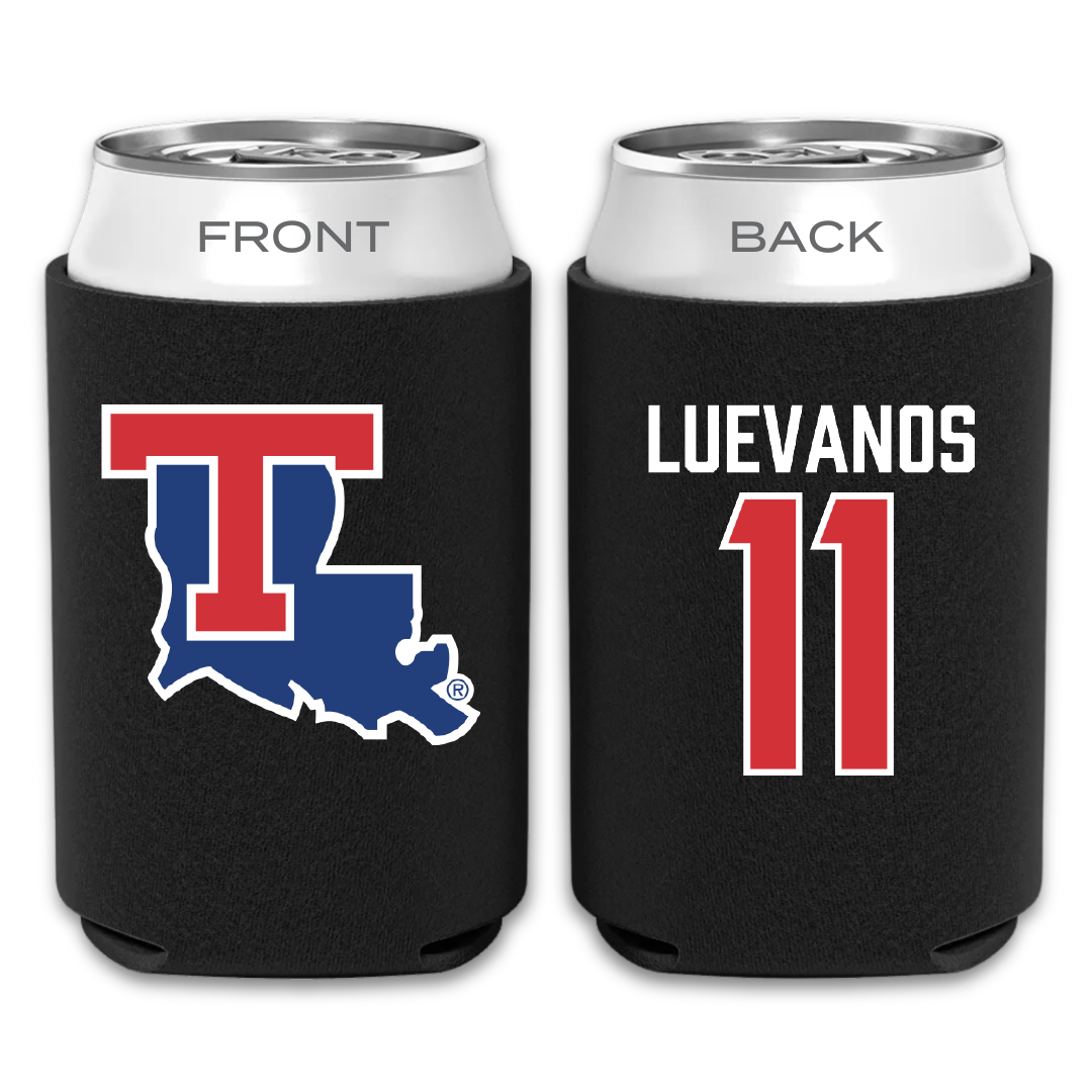 Louisiana Tech University Volleyball Black Can Cooler - #11 Grace Luevanos
