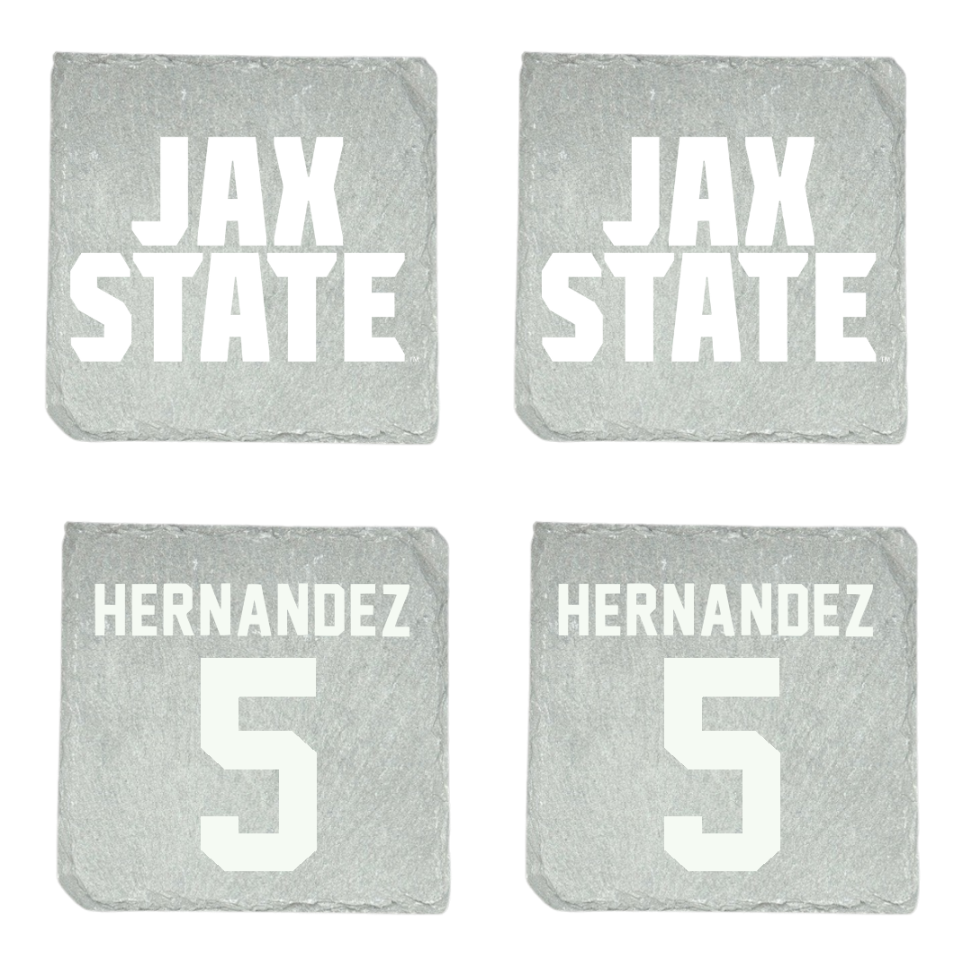 Jacksonville State University Baseball Stone Coaster (4 Pack)  - #5 Javon Hernandez
