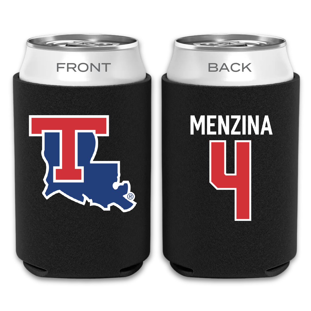 Louisiana Tech University Softball Black Can Cooler - #4 Lauren Menzina