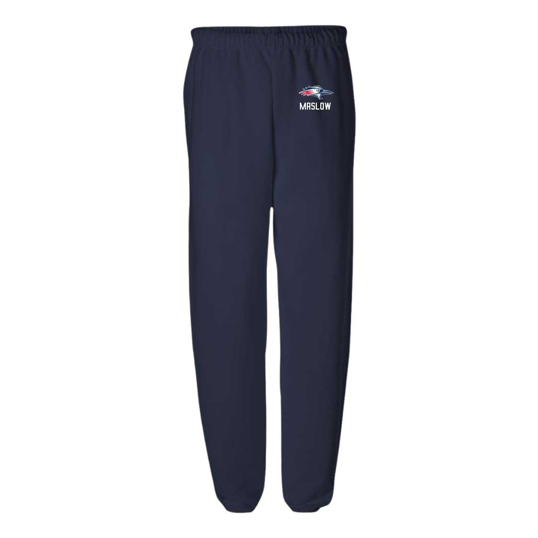 Metropolitan State University of Denver Basketball (M) Navy Sweatpants - #5 Ryan Maslow