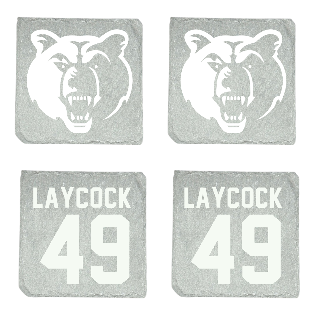 Salt Lake Community College Baseball Stone Coaster (4 Pack)  - #49 Austin Laycock