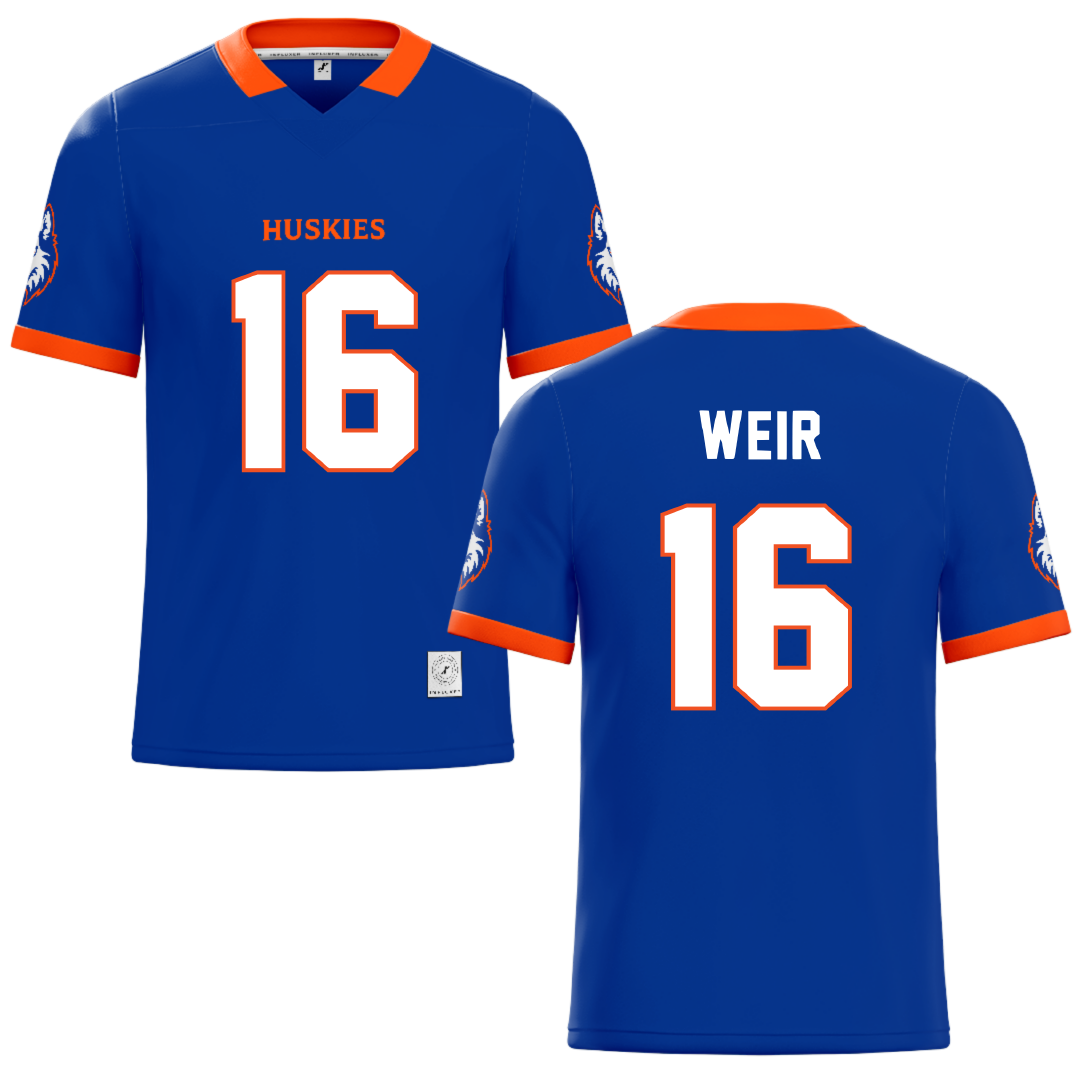 Houston Christian University Blue Football Jersey - #16 Jake Weir