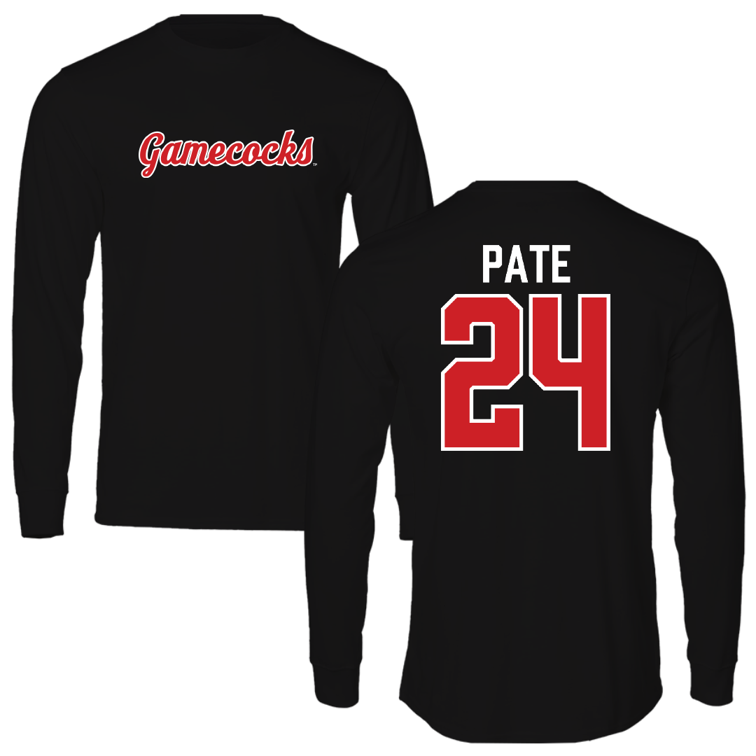 Jacksonville State University Softball Black Performance Long Sleeve - #24 Ella Pate