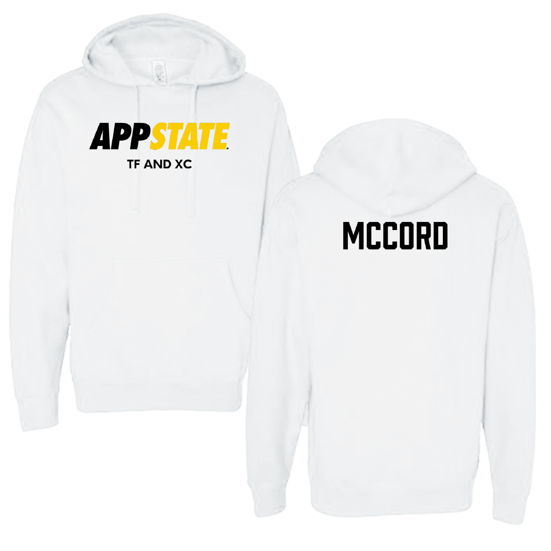 Appalachian State University TF and XC White Hoodie - Mariah McCord