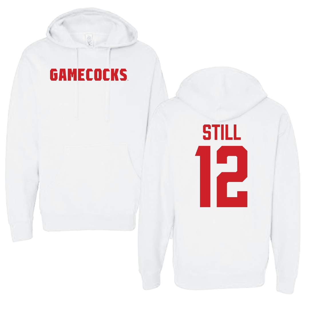 Jacksonville State University Soccer White Hoodie - #12 Brookelyn Still