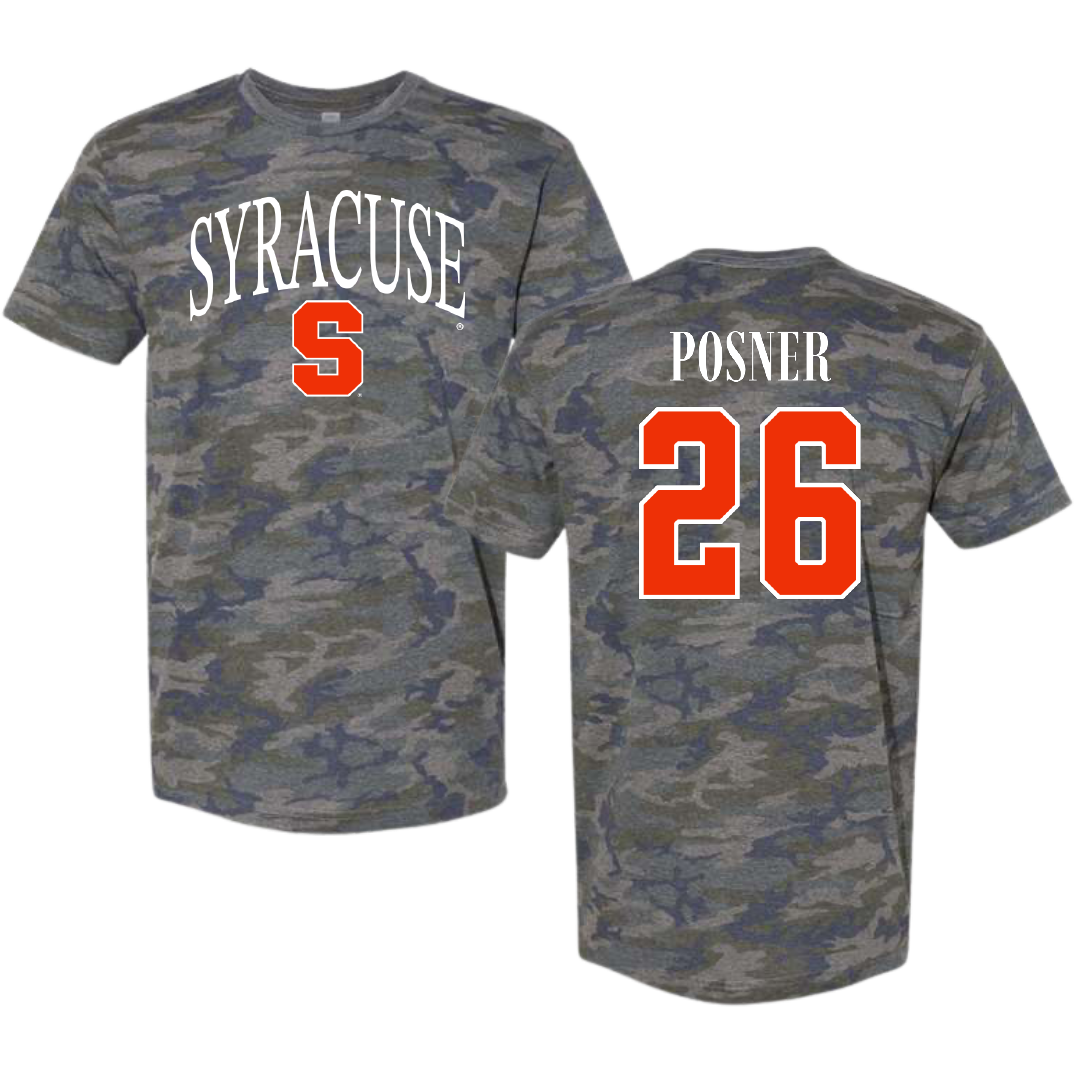 Syracuse University Softball Vintage Camo Tee - #26 Taylor Posner
