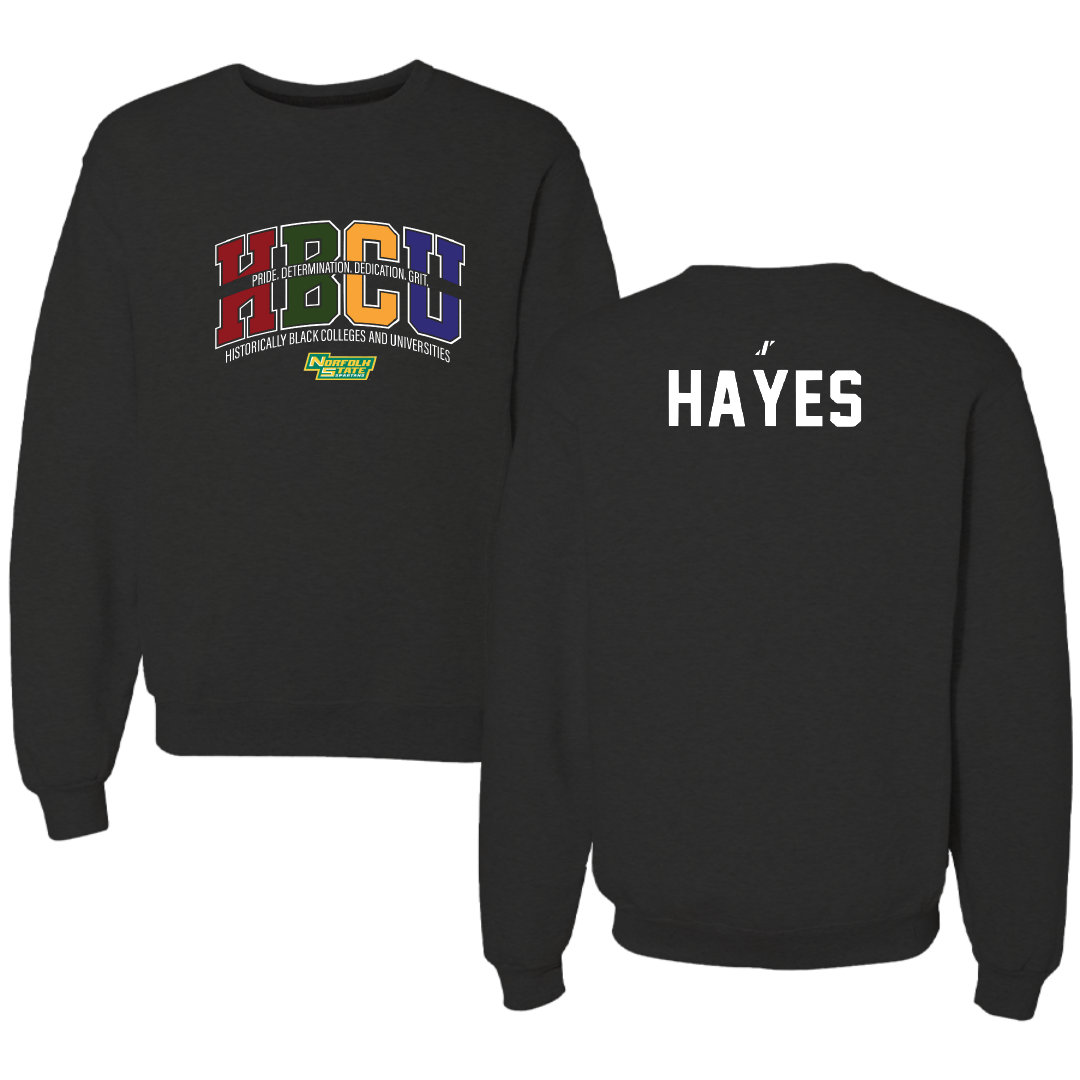 Norfolk State University TF and XC Black HBCU Crewneck - Savien Hayes