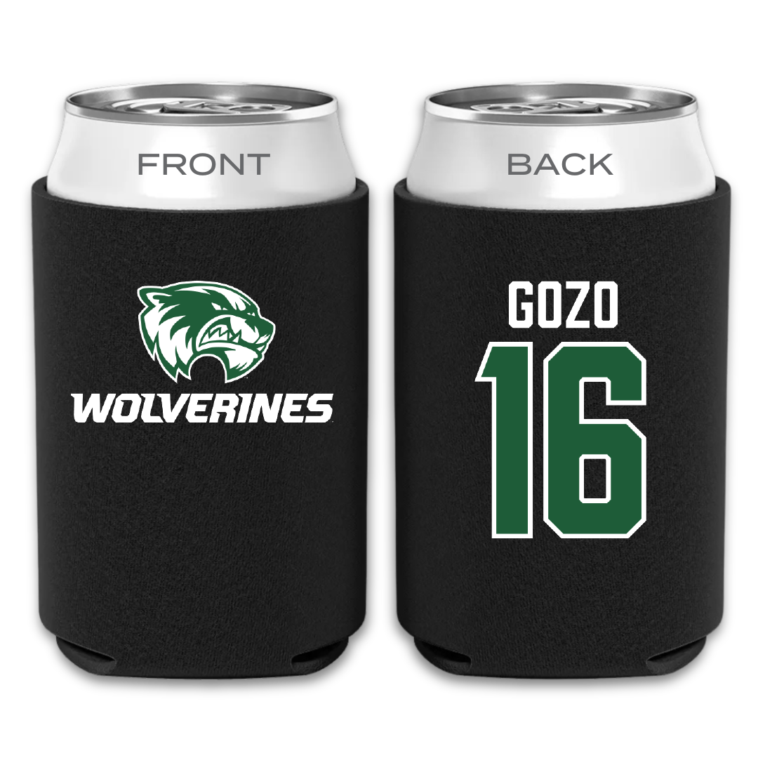 Utah Valley University Soccer Black Can Cooler - #16 Elijah Gozo