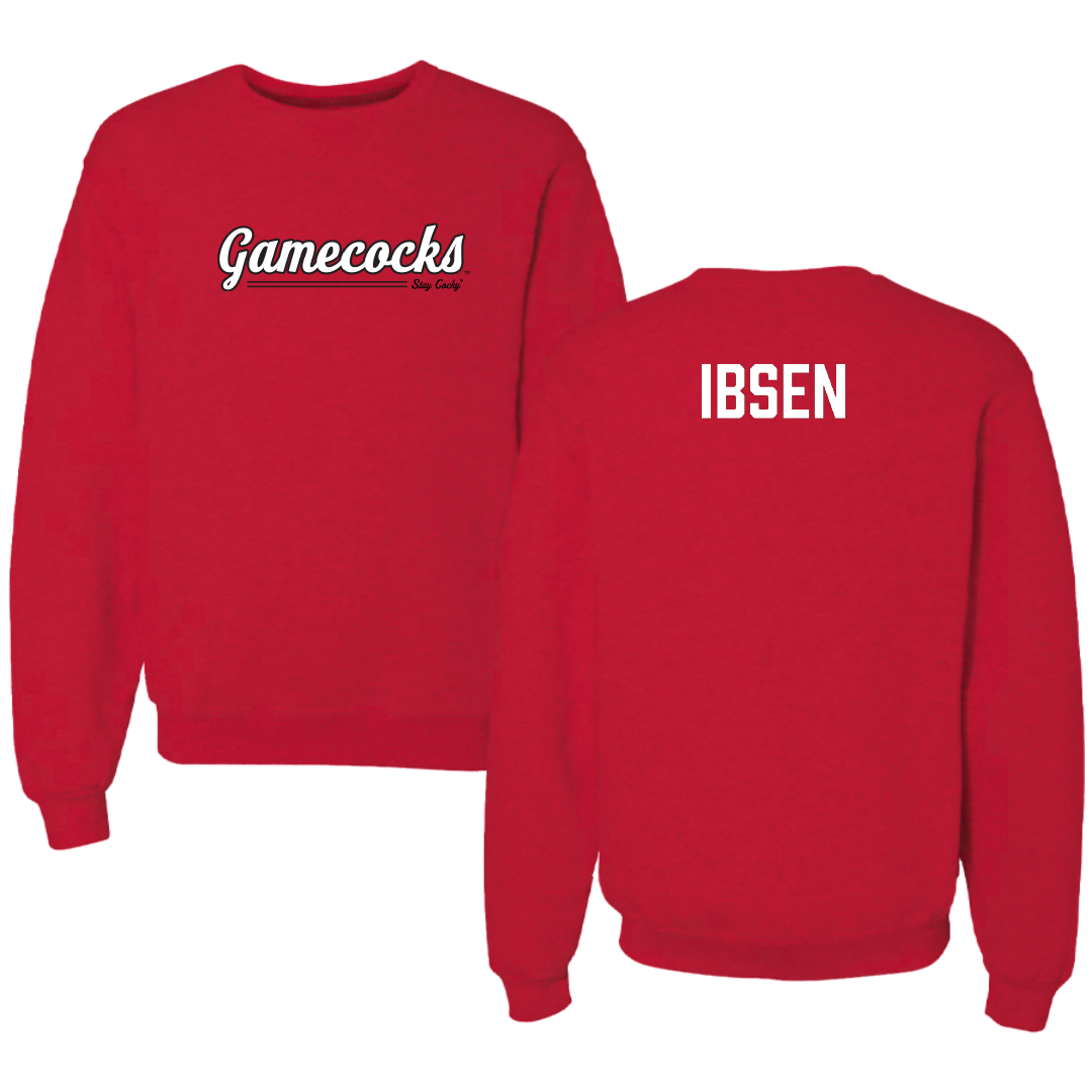 Jacksonville State University TF and XC Red General Crewneck - Lennon Ibsen