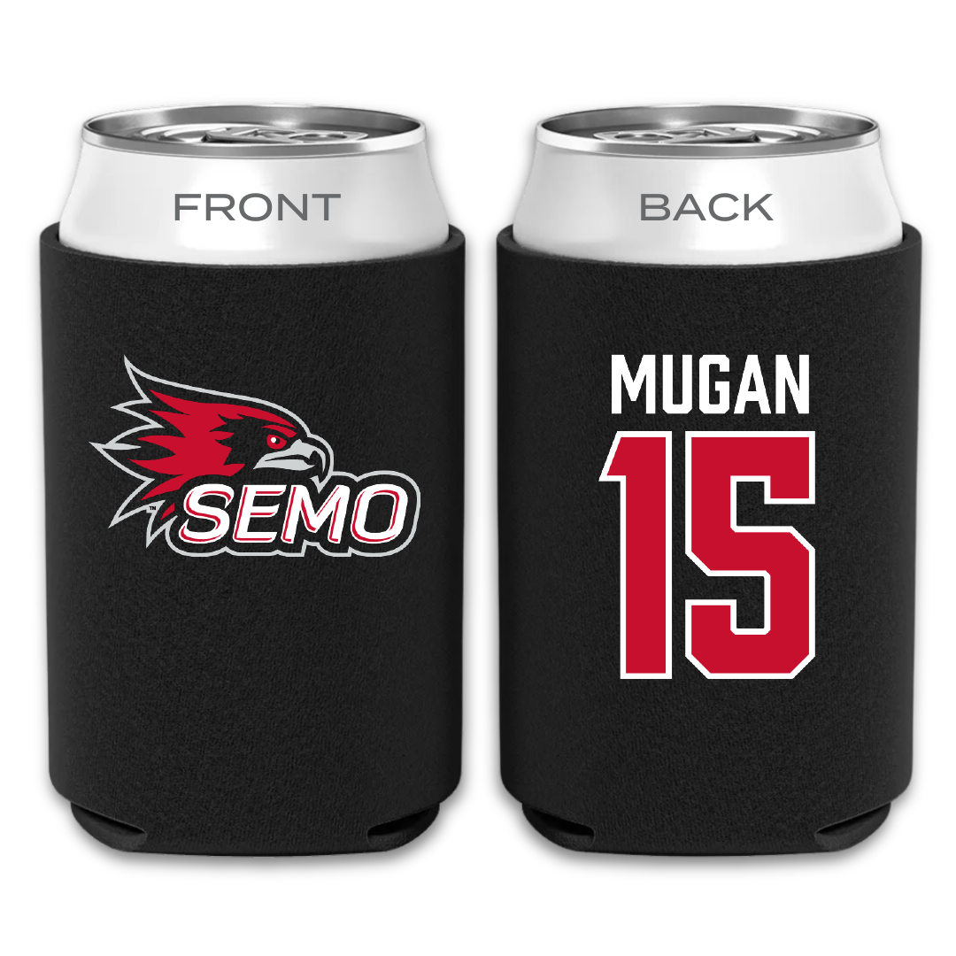 Southeast Missouri State University Baseball Black Can Cooler - #15 Michael Mugan