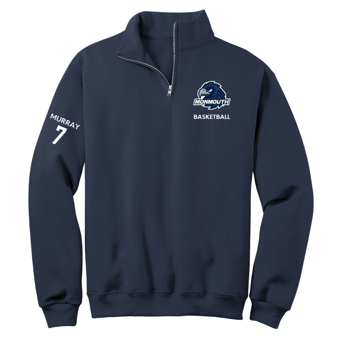 Monmouth University Basketball (W) Navy Quarter-Zip - #7 Isabella Murray