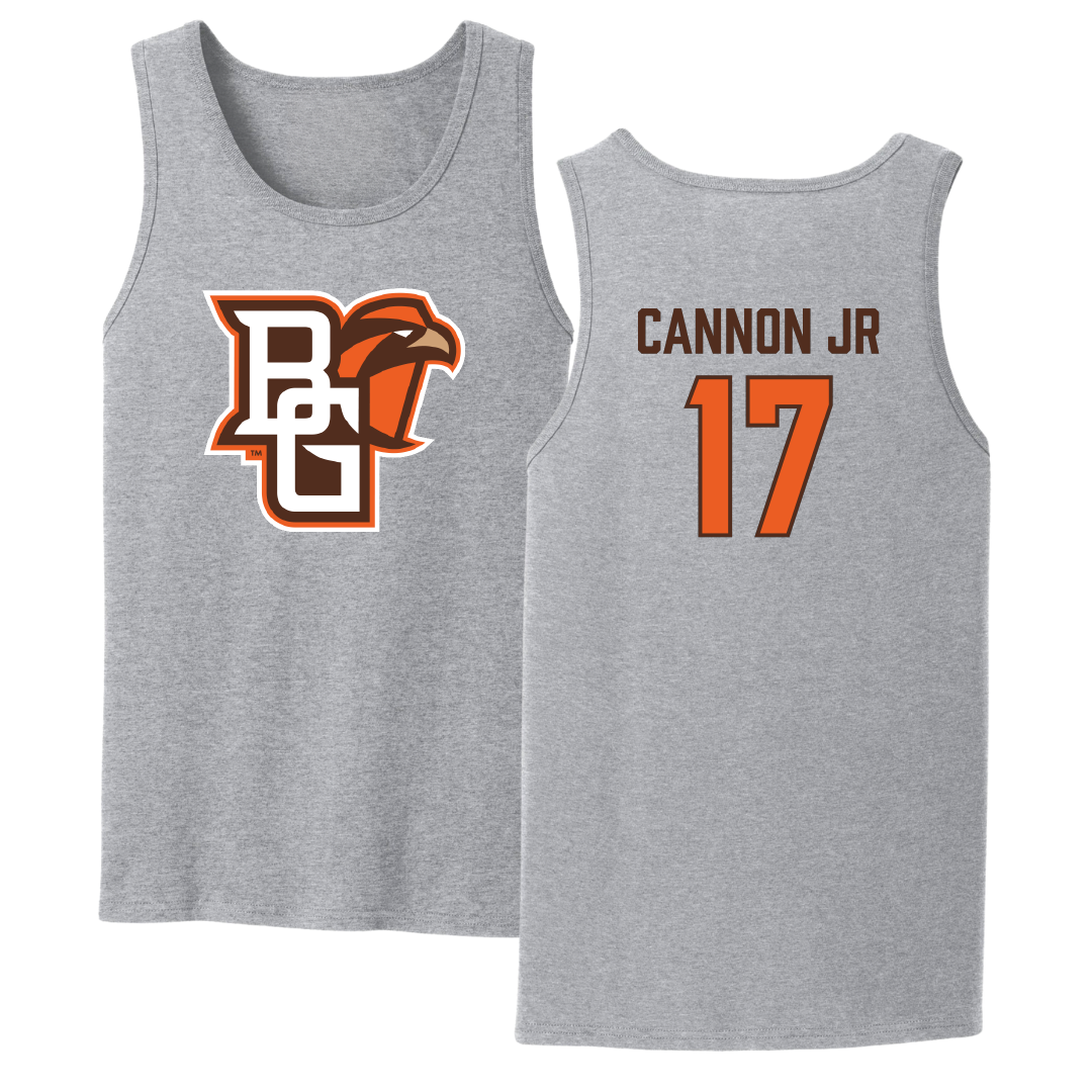 Bowling Green State University Football Sport Gray Tank Top - #17 Mark Cannon Jr